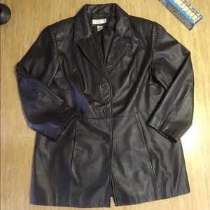 Leather Preston & York COAT Petite Large